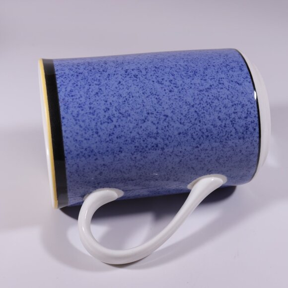 Victoria & Beale Casual Primary Mix 9049 Tall Coffee Mugs Blue Speckled Set of 6 - Picture 6 of 7